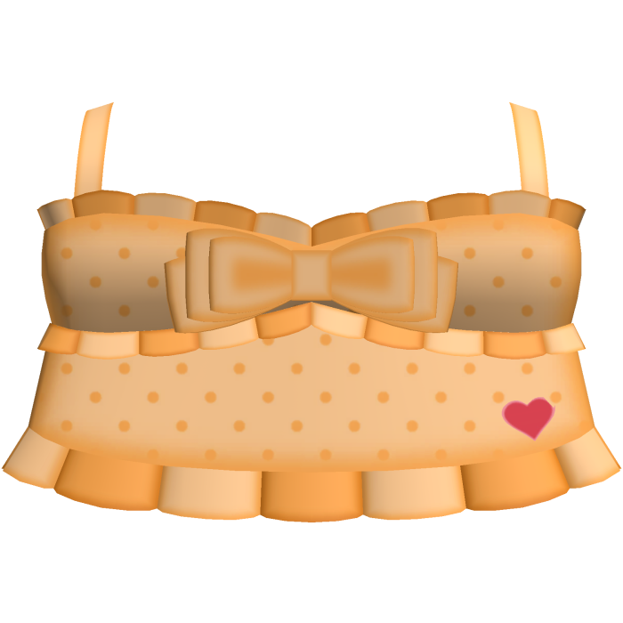 ♡ : tenderheart bear polka dot top
