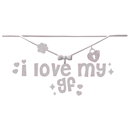 I Love My GF Necklace