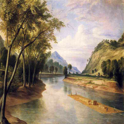 Ohio River Oil Painting Roblox decal