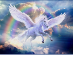 Rainbow unicorn gymnastics