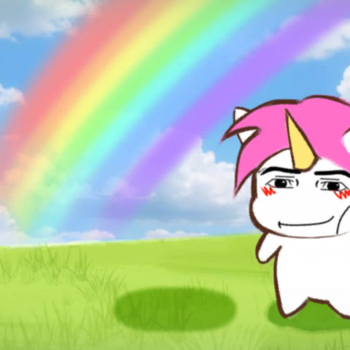 Man Face Unicorn Meme Background