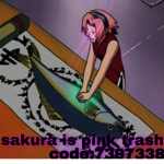 sakura is pink trash