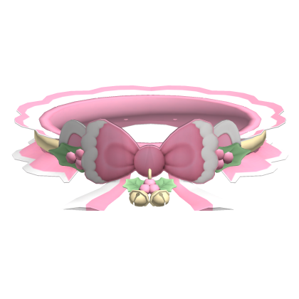 Joyful Christmas Jingle Bell Kitty Choker Pastel
