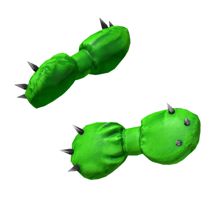 green scene spike punk hair bows Roblox item