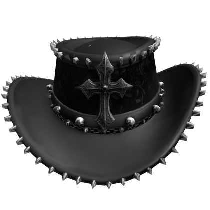 Gothic Spiked Cowboy Hat