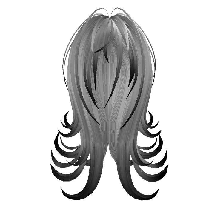 Black n White Long Spider Hair