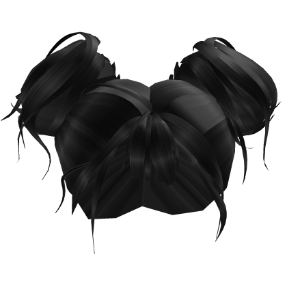 Messy Black Girl Bun Hair Roblox item