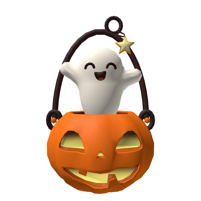 Pumpkin Ghost Bucket Backpack