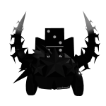 [⏳Cheap PBR] Black Crown + Horns + Hair+ Clockwork