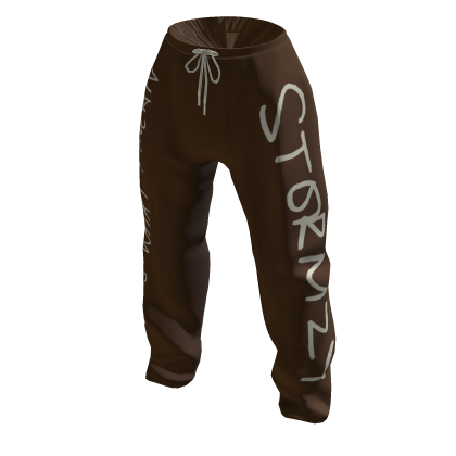 Official Stormzy Brown Sweat Pants