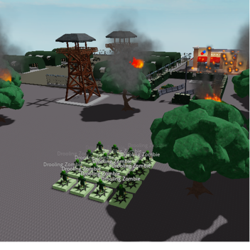 zombie army fight!!!!!
