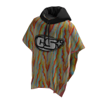 Rainbow Tiger Print Poncho