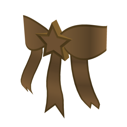 Brown SuperStar Bow for Korblox