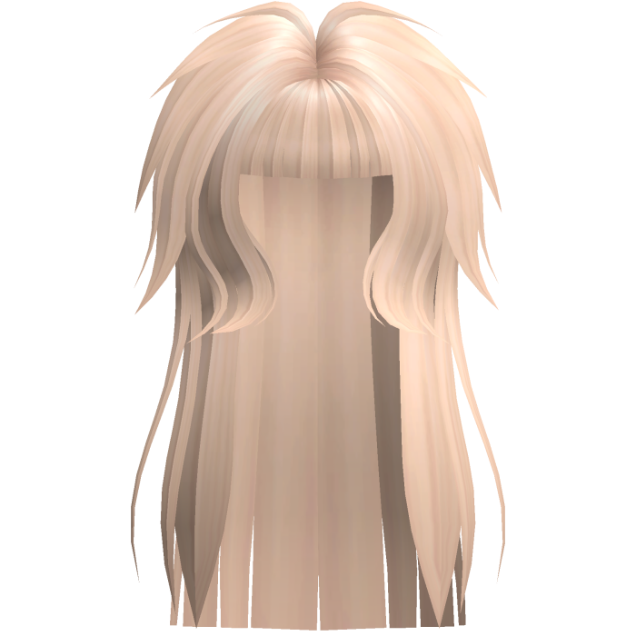 Long Emo Blonde Messy Shaggy Hime Hair