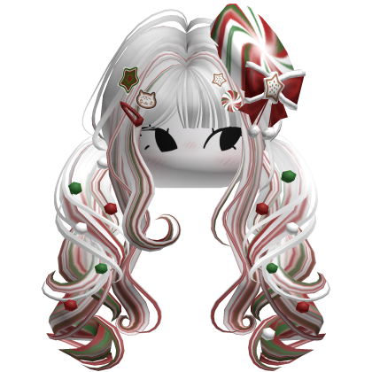 ♡ Christmas Peppermint Pigtails (Holiday)