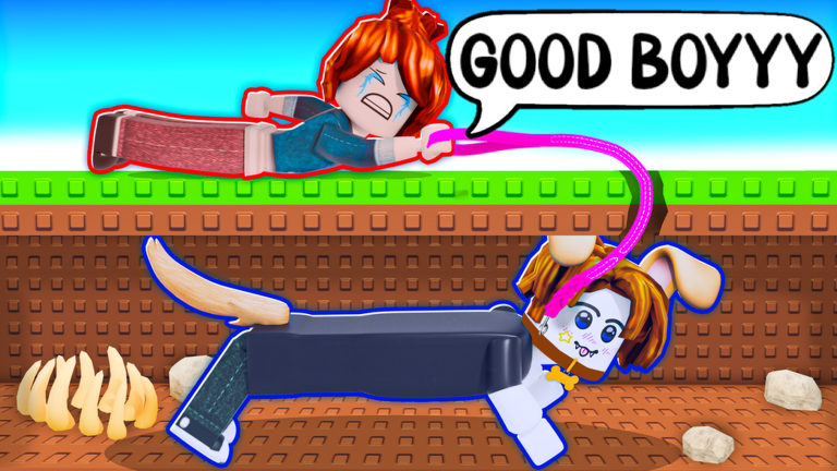 Dog Walk 🐶 [2 Player Obby]