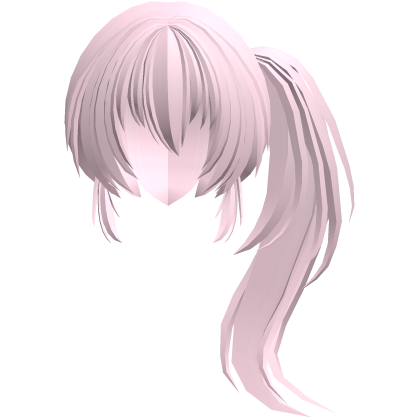 fluffy moe anime long side pony pink