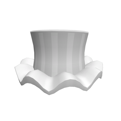 Large White Striped Top Hat Roblox item