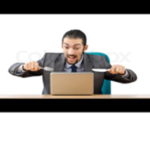 man eating card board workshiping group