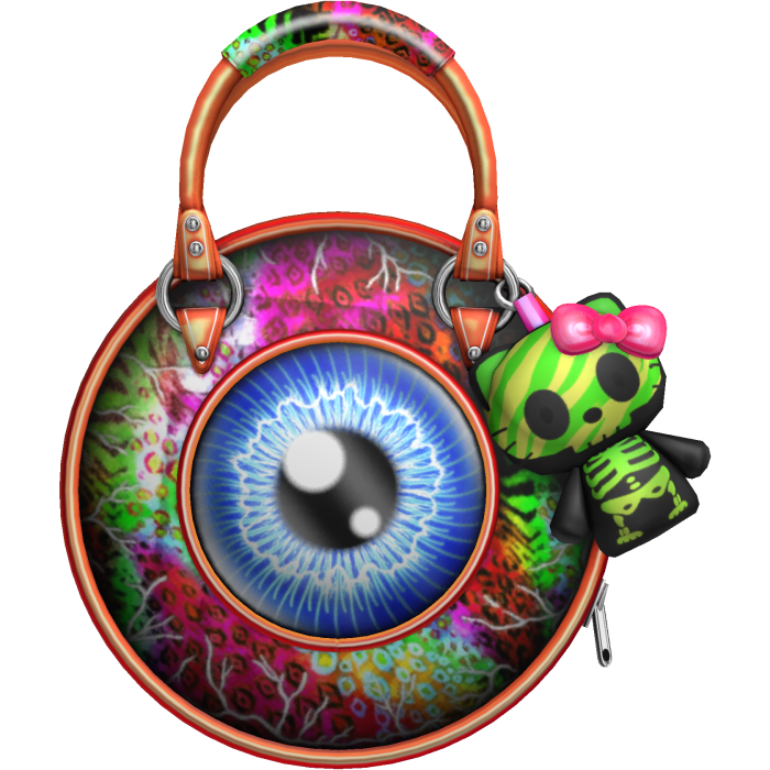 Gyaru Scene Ghoul Monster Eye Bag (Retro Y2K)