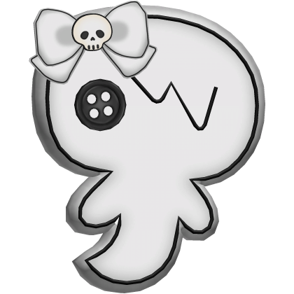 cute ghost vkei emo goth spooky hairclip Roblox item