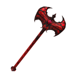 Red Dragon Eye Battle Axe