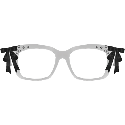 White Bow Glasses