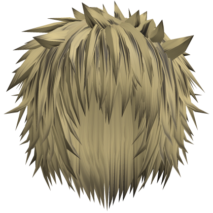 Blonde & Black Messy Anime Spiky Emo Hair  Roblox item