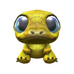 Golden Crocodile Buddy Exotic Chic Gold