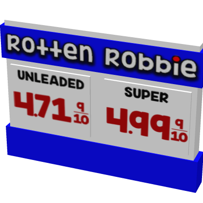 ⛽ Brookhaven Gas Sign! Roblox Signs Cheap Fuel