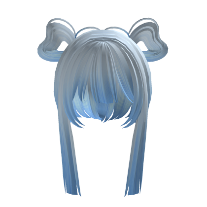 Ice Blue Misty hair w buns