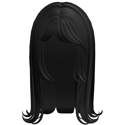 long swirly vamp frame hair bangs in black