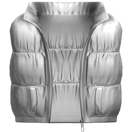 White Shiny Puffer Vest [BOY]