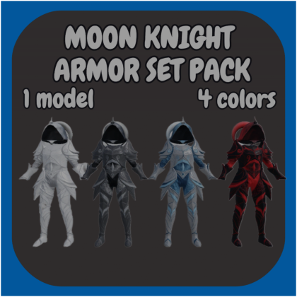 [Layered] Moon knight armor set