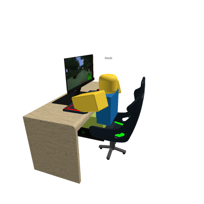 Noob Playing On The PC