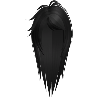 scene emo y2k long black spiky hair Roblox item