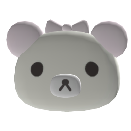 Adorable Kuma Bear Hair Clip With Pink Bow
