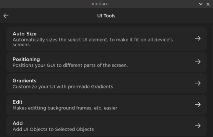 UI Tools preview 1