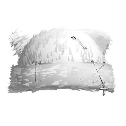 Y2K White Furry Cat Beanie