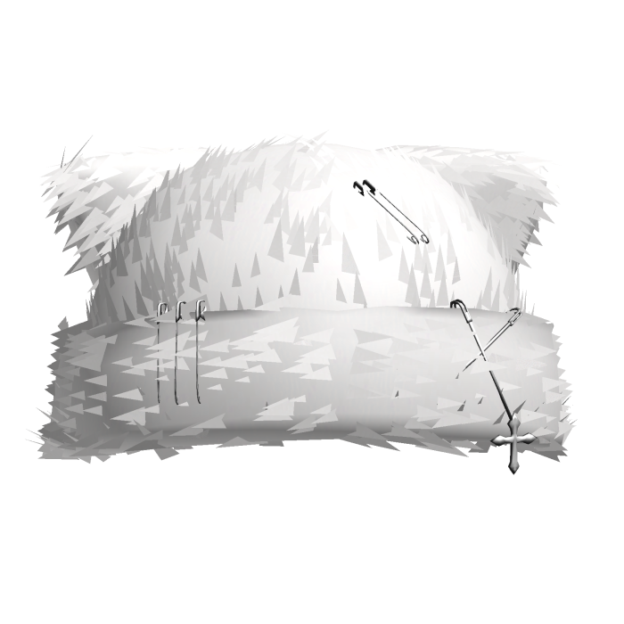 Y2K White Furry Cat Beanie