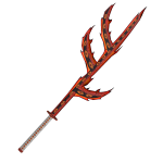Fire Spikes Eye Blade Katana
