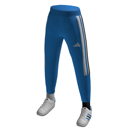 Blue adidas pants roblox hotsell