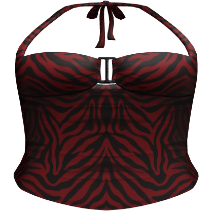 ⊹ Halloween Obsession Red Halter Top Roblox item