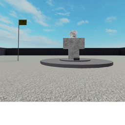 The Statue And Flag