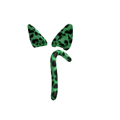 【IL】 Green Leopard - Cat ears & Tail