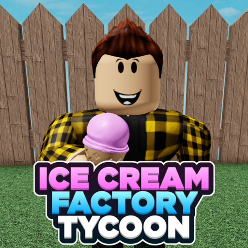 Ice Cream Factory Tycoon official Roblox game thumbnail