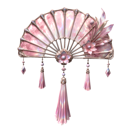Ethereal Pink Blossom Fan (Hairclip) Roblox item