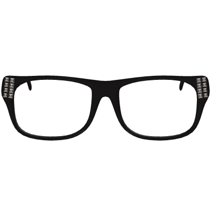 black studded scene emo glasses