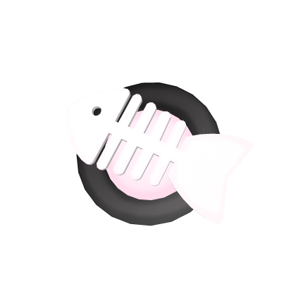 Kawaii Fish Skeleton Plate Hat