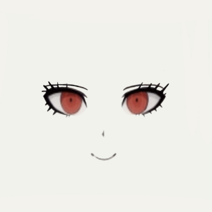 Celestia Ludenberg sprite face - skin background Roblox decal